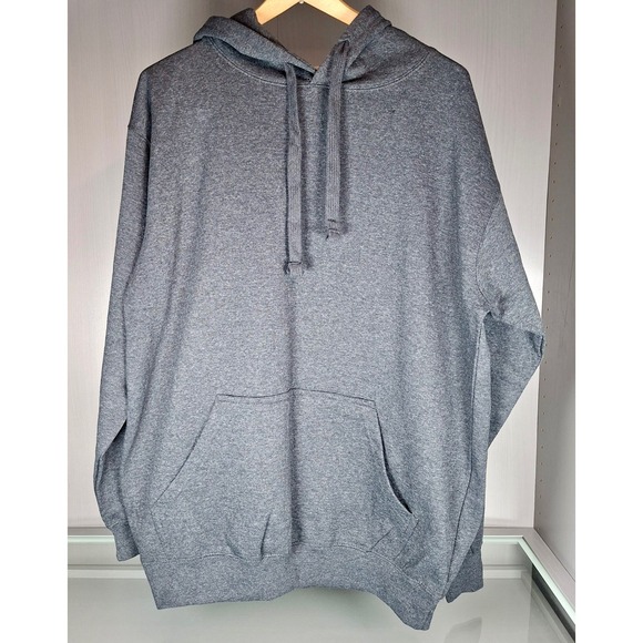 MilliTex Other - Mens L Dark Gray Hoodie Pullover Hooded Sweatshirt Cotton Blend Streetwear NWT